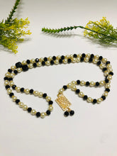 Load image into Gallery viewer, 99 Beads Wearable Tasbih (White/Black crystal)
